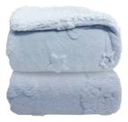 Cobertor Bebe Plush com Sherpa Relevo Urso