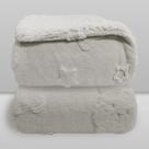 Cobertor Bebe Plush com Sherpa Relevo Urso