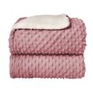 Cobertor bebê Sherpam Dots - Rosa