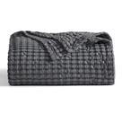Cobertor Bedsure Cooling Cotton Waffle Twin XL cinza escuro