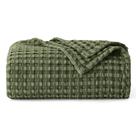 Cobertor Bedsure Cooling Cotton Waffle Twin XL verde 168x229cm
