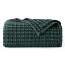 Cobertor Bedsure Cooling Cotton Waffle Twin XL verde escuro