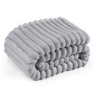 Cobertor Bedsure de Lã Cinza Claro para Sofá - 130x180cm