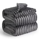Cobertor Bedsure Fleece Cinza King Size (275x230cm) - Para Sofá e Cama