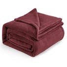 Cobertor Bedsure Fleece King Size Burgundy Flannel