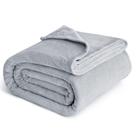 Cobertor Bedsure Fleece tamanho completo cinza claro 210x230cm Cobertor Bedsure Fleece tamanho completo cinza claro 210x230cm