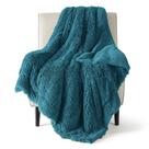 Cobertor Bedsure Fuzzy Sherpa Faux Fur Twin Teal 150x200cm Cobertor Bedsure Fuzzy Sherpa Faux Fur Twin Teal 150x200cm