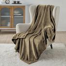Cobertor Bedsure GentleSoft Fleece Throw XL 50x70cm Camel