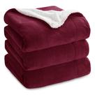 Cobertor Bedsure GentleSoft Sherpa Fleece Queen Burgundy 229x229cm Cobertor Bedsure GentleSoft Sherpa Fleece Queen Burgundy 229x229cm