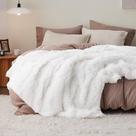 Cobertor Bedsure Soft White King Size para o inverno 275x230cm