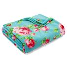 Cobertor Betsey Johnson Bouquet Day Plush azul 127x178 cm