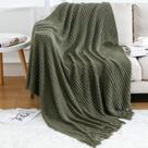 Cobertor Blagic Tricotado Soft Farmhouse verde oliva