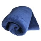 Cobertor Blush Super King Mantinha Felpuda 1 Peça - Azul Marinho