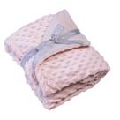 Cobertor Bubble Soft Bebê Rosa Com Forro De Microfibra Papi