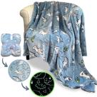 Cobertor Buddies Shark Glow in the Dark 130 x 150 cm