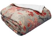 Cobertor Casal C/Sherpa Estampa Gardenia 1,80x2,20m Jolitex Cobertor Casal C/Sherpa Estampa Gardenia 1,80x2,20m Jolitex