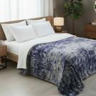 Cobertor Casal Dupla Face com Sherpa Estampado Azul 1,80x2,20m Antialérgico Jolitex Cobertor Casal Dupla Face com Sherpa Estampado Azul 1,80x2,20m Antialérgico Jolitex
