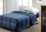 Cobertor Casal Dyuri Toque Macio Tweed Azul 180x220cm