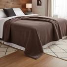 Cobertor Casal Jolitex Dyuri Dupla Face Com Sherpa Macio Marrom 180x220m Jolitex