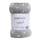 Cobertor Casal Manta Poá Flanel Microfibra Toque Macio habitat