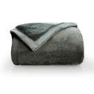 Cobertor Casal Neo Flannel 180X220 Liso 600g Aveludado Fendi