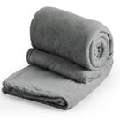 Cobertor Casal Padrão Soft Liso 1 Peça Cinza