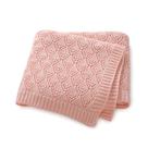 Cobertor celular de algodão Neiwech para bebês, tricotado, berço, berçário, cobertores de recepção para menino recém-nascido, 40 x 30 polegadas, rosa