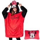 Cobertor com capuz Disney Stitch Adultos 2 em 1 Fleece Red Minnie