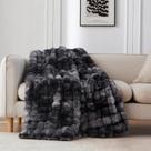 Cobertor COOVA Faux Rabbit Fur 152x203 cm Cozy Tie Dye