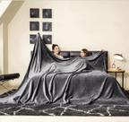 Cobertor COOVA King Fleece 305x350 cm Soft Warm Dark Grey