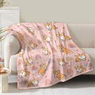 Cobertor Corgi Nukunskf Flannel Throw 150x125cm para casa