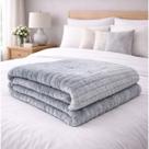 Cobertor Corttex Luster Casal Cinza 180x220cm Poliéster Macio