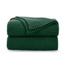 Cobertor CozeCube Knit Throw 152x203cm verde esmeralda Cobertor CozeCube Knit Throw 152x203cm verde esmeralda