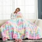 Cobertor Cozy Bliss Faux Fur 150x200cm Tie-dye Rainbow Cobertor Cozy Bliss Faux Fur 150x200cm Tie-dye Rainbow
