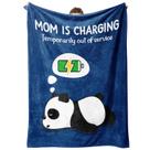 Cobertor Craftique Mom is Charging Funny Soft Flannel 150x125cm Cobertor Craftique Mom is Charging Funny Soft Flannel 150x125cm