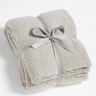 Cobertor CYMULA Knit Throw 127x152 cm cinza claro macio