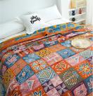 Cobertor de algodão MSGKV 150x200cm Cozy Boho Quilt