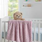 Cobertor De Bebê Antialérgico Coração 90x110cm Microfibra Jolitex Com Relevo