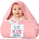 Cobertor de bebê Baby Morgan Thermal Waffle 91x127cm rosa