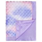 Cobertor de bebê BEILIMU 76x102 cm roxo Tie Dye Minky Satin