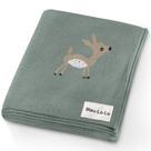 Cobertor de bebê Bleu La La Deer Sage 89x79 cm 100% algodão