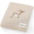 Cobertor de bebê Bleu La La Deer Taupe 89x79 cm 100% algodão