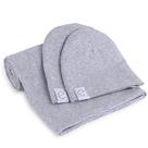 Cobertor de bebê e 2 gorros Ely's & Co. 102x102cm