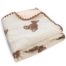 Cobertor de bebê Gunnaicat 102x102cm com padrão de urso de musselina de algodão Cobertor de bebê Gunnaicat 102x102cm com padrão de urso de musselina de algodão