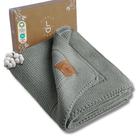 Cobertor de bebê Little Dedi de algodão orgânico 76x102 cm verde Cobertor de bebê Little Dedi de algodão orgânico 76x102 cm verde