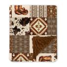 Cobertor de bebê Locobird Western Cowboy 76x102cm Soft Minky