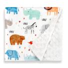 Cobertor de bebê Man Fai Sky 76x102 cm Soft Minky Dotted