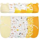 Cobertor de bebê Ramede, pacote com 6, com chapéus, 73 x 50 cm de algodão Cobertor de bebê Ramede, pacote com 6, com chapéus, 73 x 50 cm de algodão