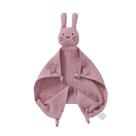Cobertor de bebê rosa Bunny Lovey okdiy 30x30 cm de algodão orgânico