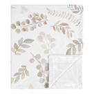 Cobertor de bebê Sweet Jojo Designs Floral Leaf Ivory Cream